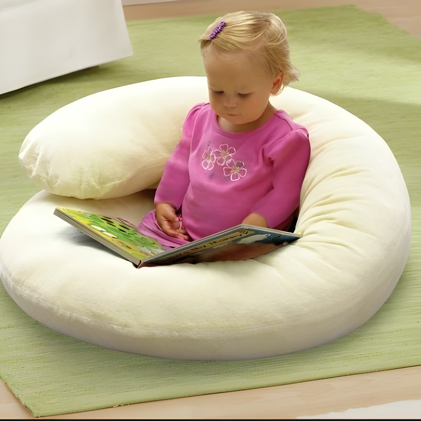 Almohada Maternal Multifuncional en C — Para Embarazo, Lactancia y Nido de Bebé, Funda Lavable