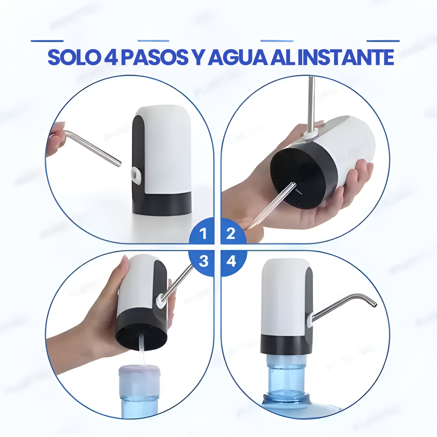 Bomba Dispensadora de Agua Eléctrica — Recargable USB