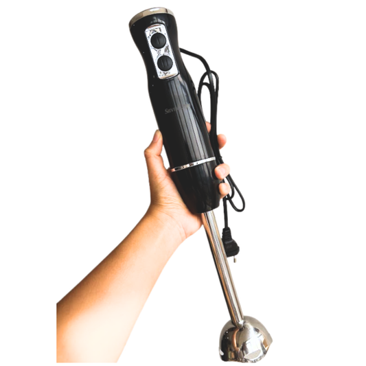 Batidora de Mano 500W Acero Inoxidable — Sopas, Batidos y Salsas en Segundos