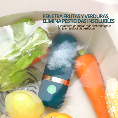 Purificador Portátil de Frutas y Verduras — Elimina Pesticidas y Bacterias, Recargable