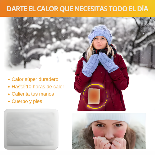 Almohadilla Termica Autocalentable — 10 Horas de Calor, Para Manos, Pies y Cuerpo