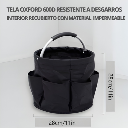 Cesta Plegable Multiusos con Asa — Para Mercado, Campo, Viaje y Hogar