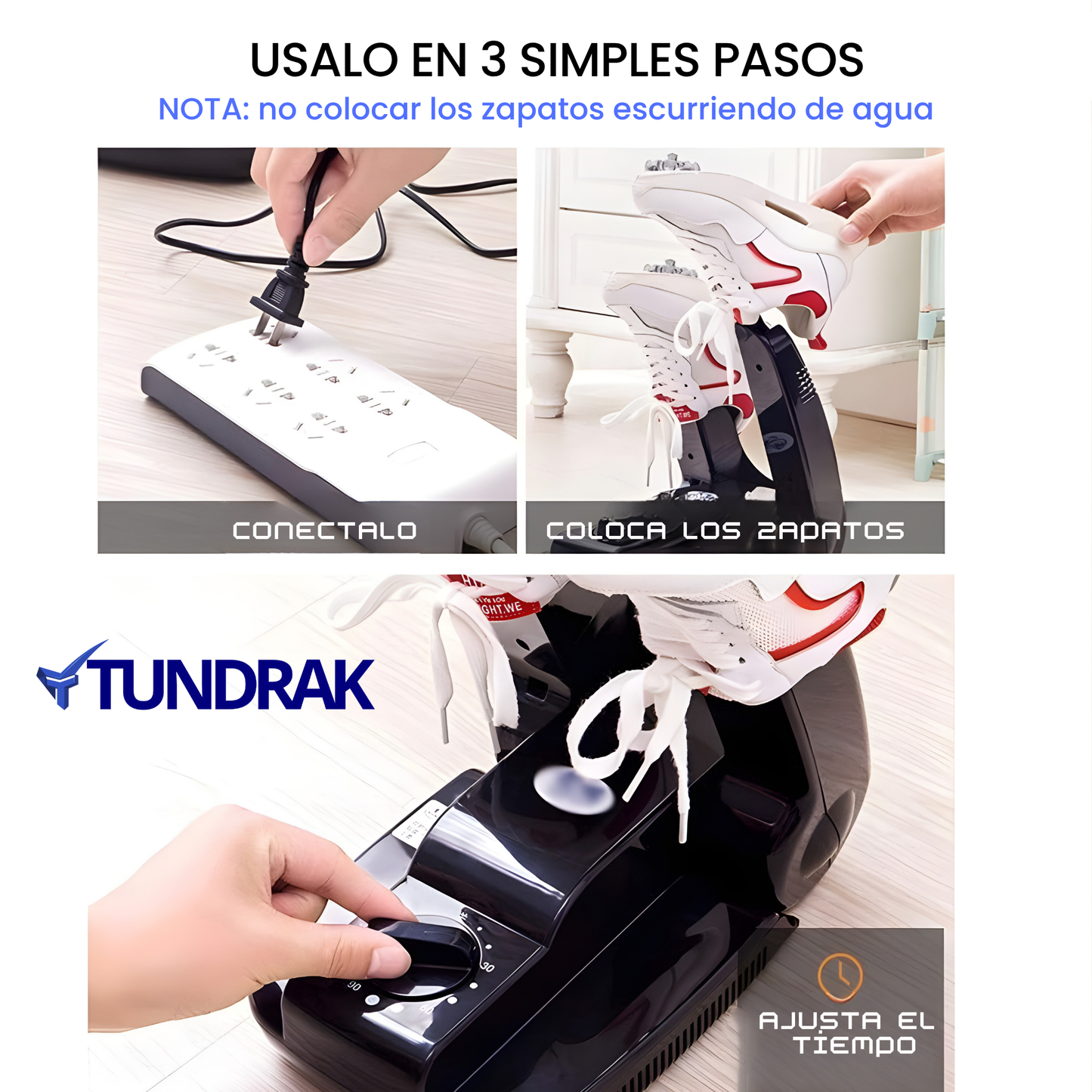 Secador de zapatos 3 en 1